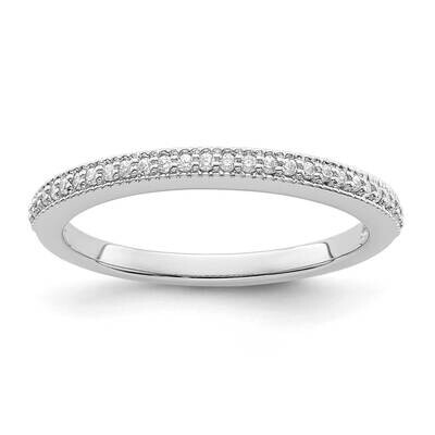 1/8 Carat Diamond Complete Wedding Band 14k White Gold RM2294B-014-WAA, MPN: RM2294B-014-WAA,