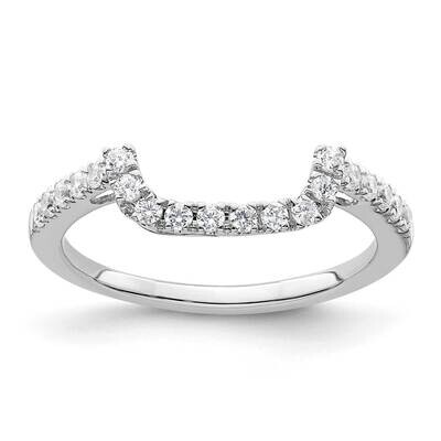 1/3 Carat Diamond Contoured Complete Wedding Band 14k White Gold RM2319B-030-WAA, MPN: RM2319B-030-…