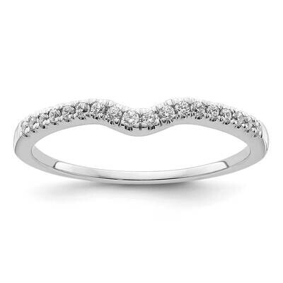 1/8 Carat Diamond Contoured Complete Wedding Band 14k White Gold RM2607B-013-WAA, MPN: RM2607B-013-…