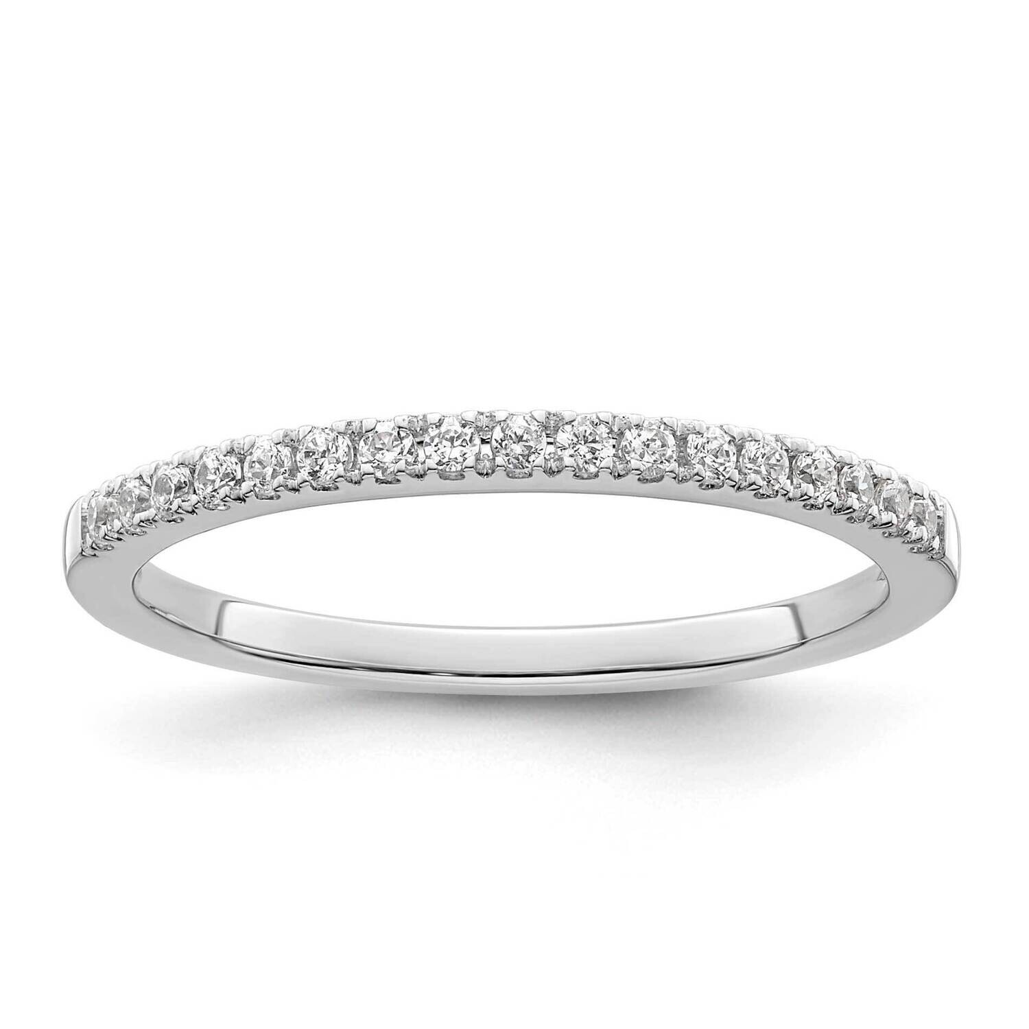 1/6 Carat Diamond Complete Wedding Band 14k White Gold RM2105B-017-WAA