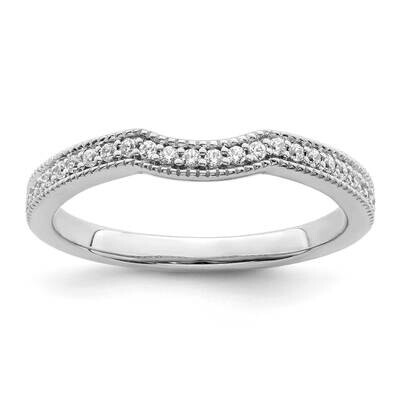1/8 Carat Diamond Contoured Complete Wedding Band 14k White Gold RM7881B-014-WAA, MPN: RM7881B-014-…