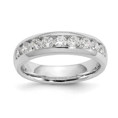 9-Stone 7/8 Carat Round Diamond Complete Channel Band 14k White Gold WM412-6AA, MPN: WM412-6AA,