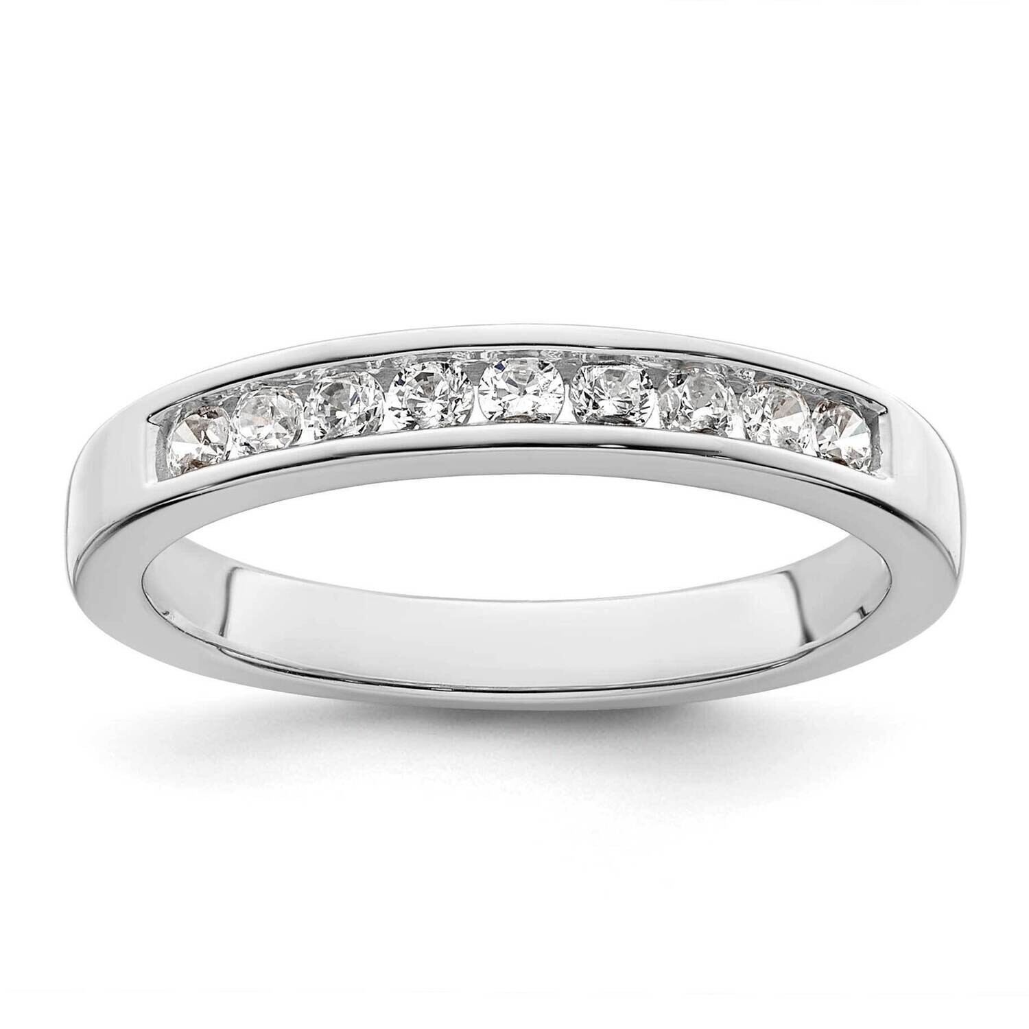 1/3 Carat Diamond Complete Channel-Set Wedding Band 14k White Gold RM2980B-032-WAA