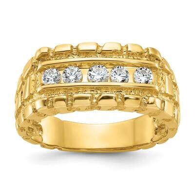 Ibgoodman Men&#39;s Diamond Nugget Ring Mounting 14k Gold B56415-4Y by IBGoodman, MPN: B56415-4Y,