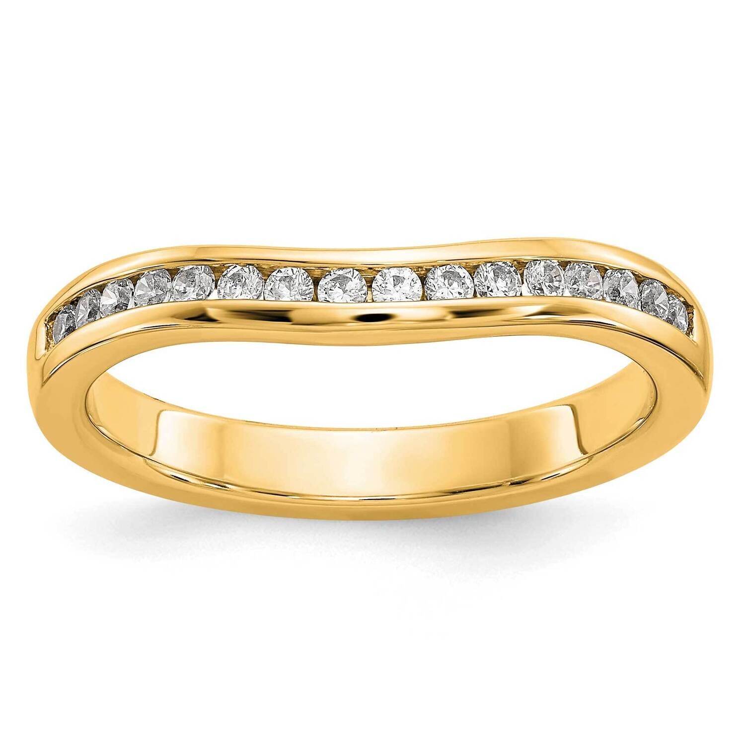 Diamond Wedding Band 14k Gold RM2677B-017-YAA, MPN: RM2677B-017-YAA,