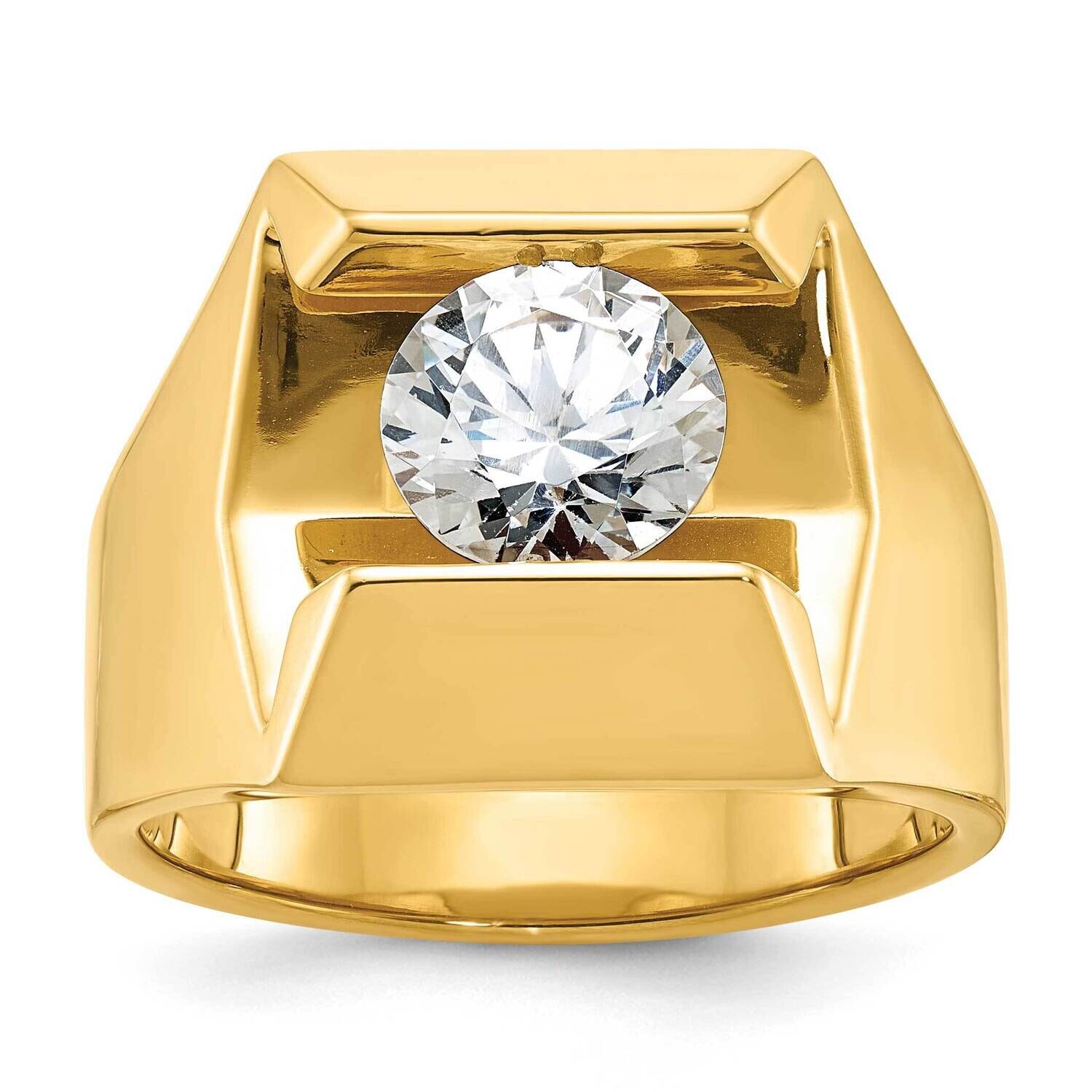 Ibgoodman Men&#39;s Polished Satin Diamond Ring Mounting 14k Gold B56959-4Y by IBGoodman, MPN: B56959-4…