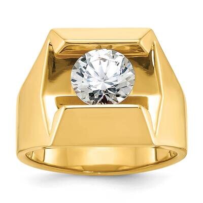 Ibgoodman Men&#39;s Polished Satin Diamond Ring Mounting 14k Gold B56959-4Y by IBGoodman, MPN: B56959-4…
