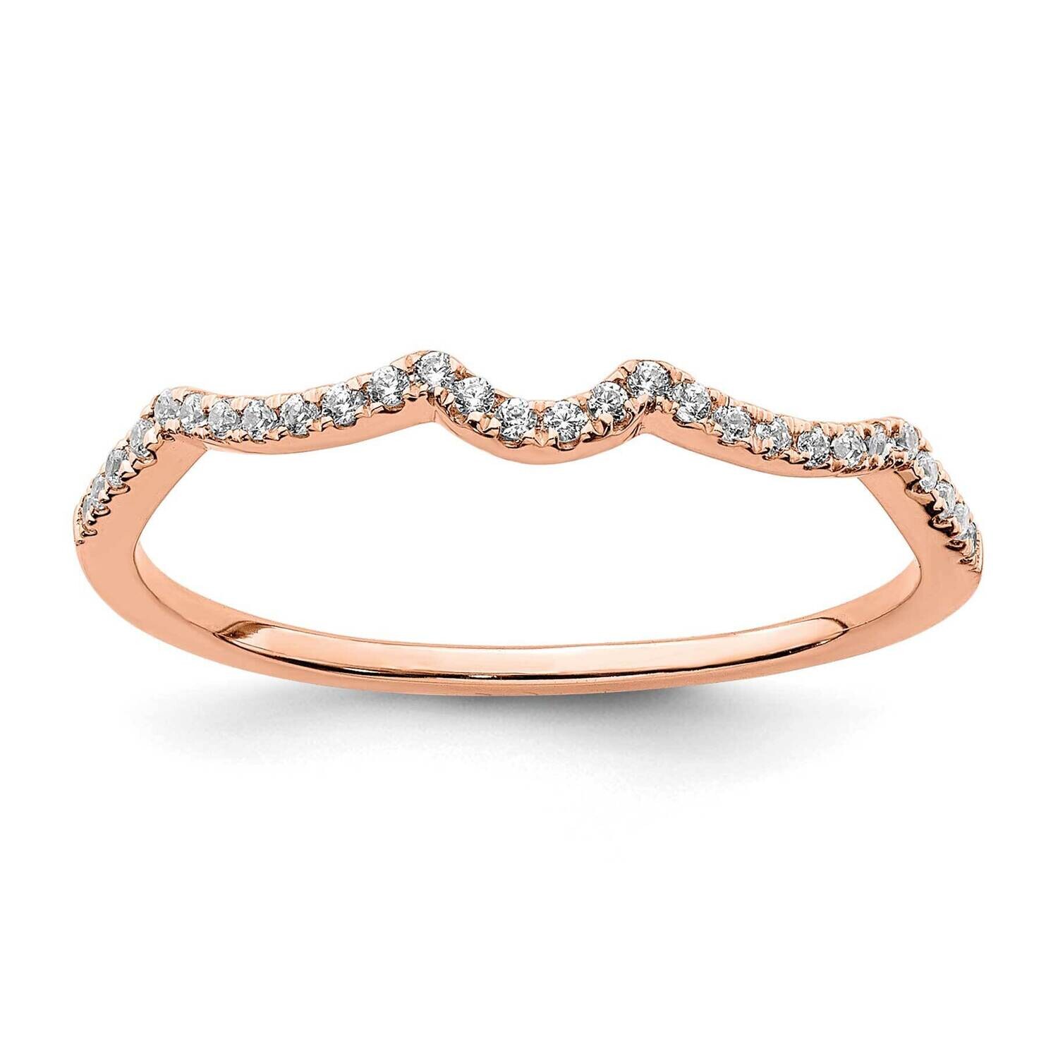 1/15 Carat Diamond Contoured Complete Wedding Band 14k Rose Gold RM7861B-011-RAA, MPN: RM7861B-011-…