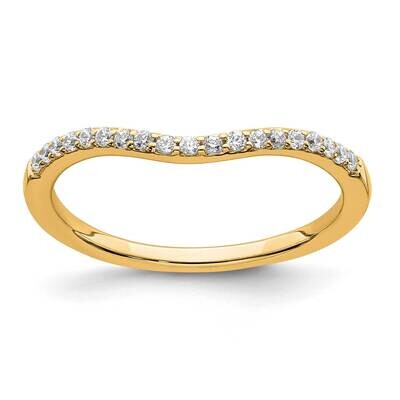 Contoured Diamond Band 14k Gold RM6451B-015-YAA, MPN: RM6451B-015-YAA,