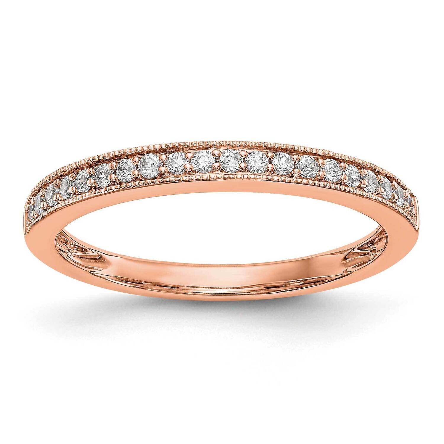 Diamond Wedding Band 14k Rose Gold RM2878B-016-RAA, MPN: RM2878B-016-RAA,