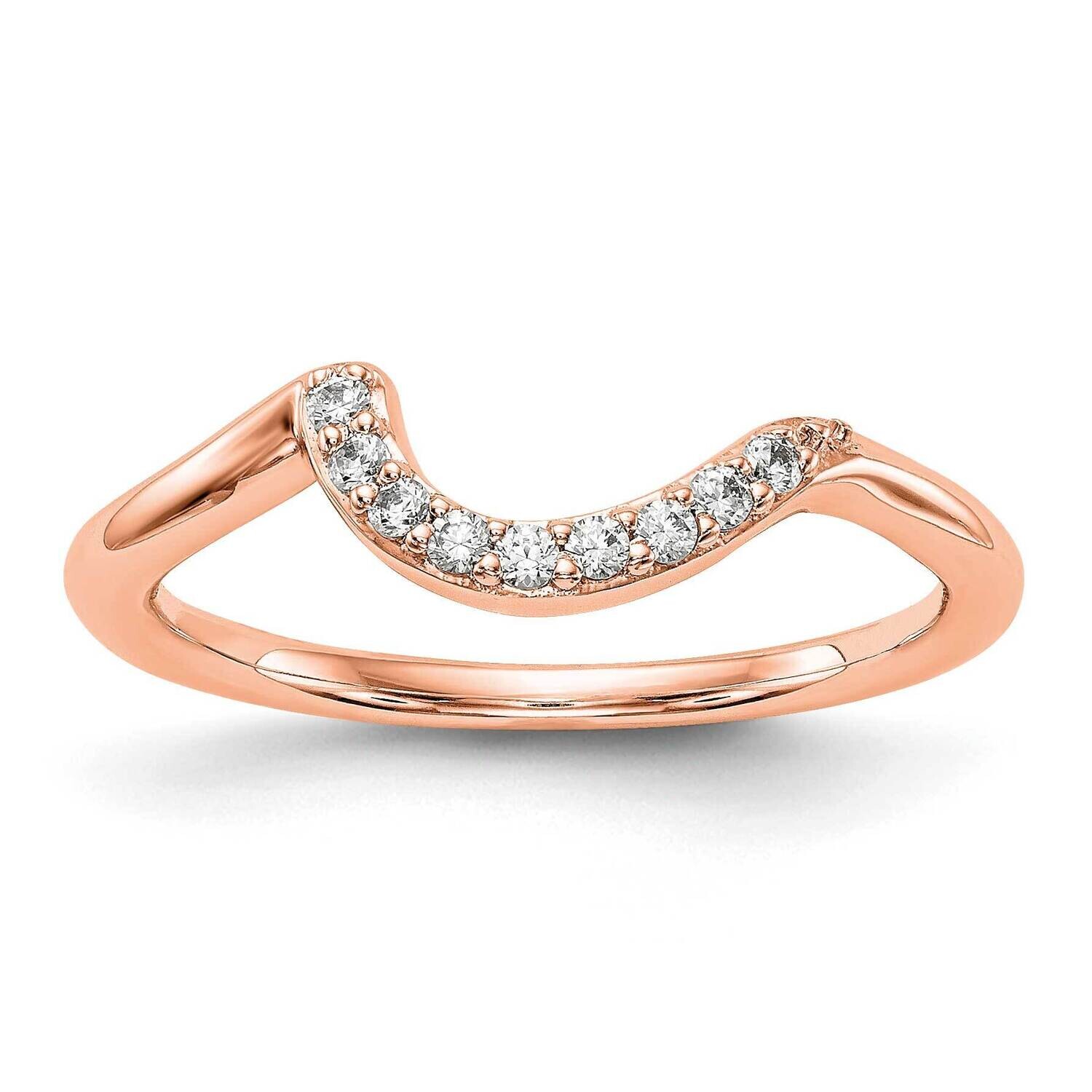 Diamond Wedding Band 14k Rose Gold RM2444B-009-RAA, MPN: RM2444B-009-RAA,