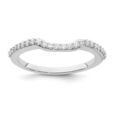 1/4 Carat Diamond Contoured Complete Wedding Band 14k White Gold RM2318B-024-WAA, MPN: RM2318B-024-…