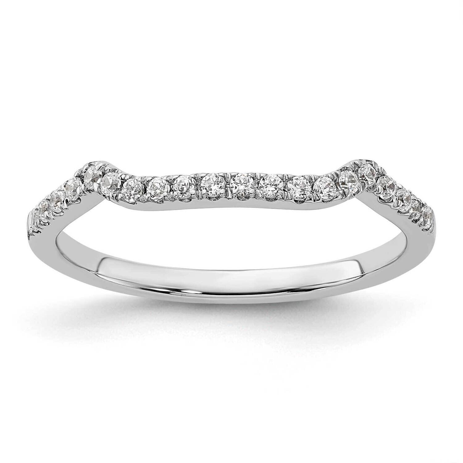 1/6 Carat Diamond Contoured Complete Wedding Band 14k White Gold RM7855B-016-WAA, MPN: RM7855B-016-…