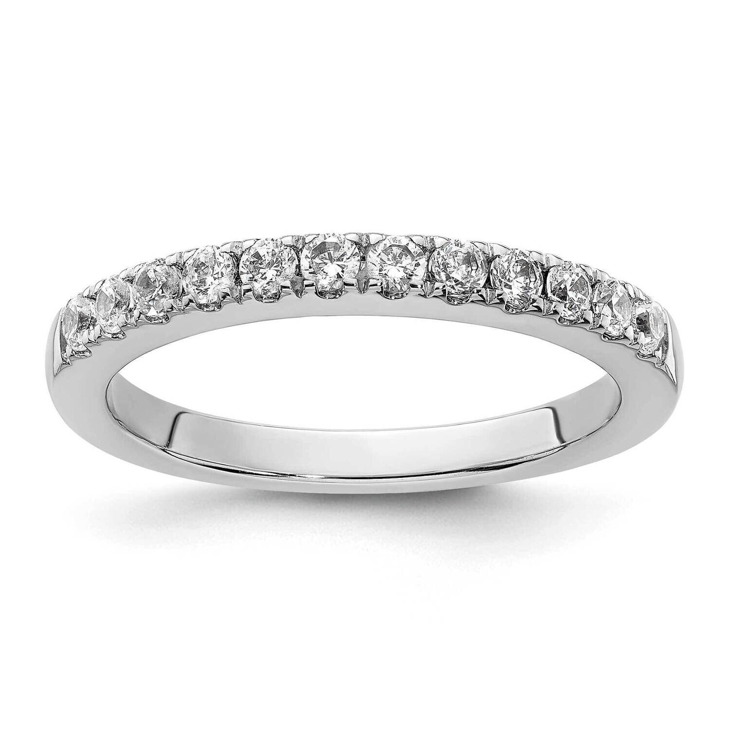 1/2 Carat Diamond Complete Wedding Band 14k White Gold RM2593B-042-WAA