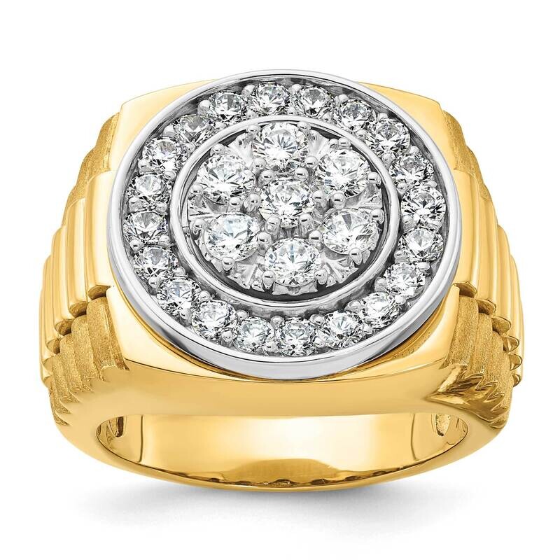 Ibgoodman Men&#39;s Diamond Ring Mounting 14k Two-Tone Gold B59377-4YW by IBGoodman, MPN: B59377-4YW,