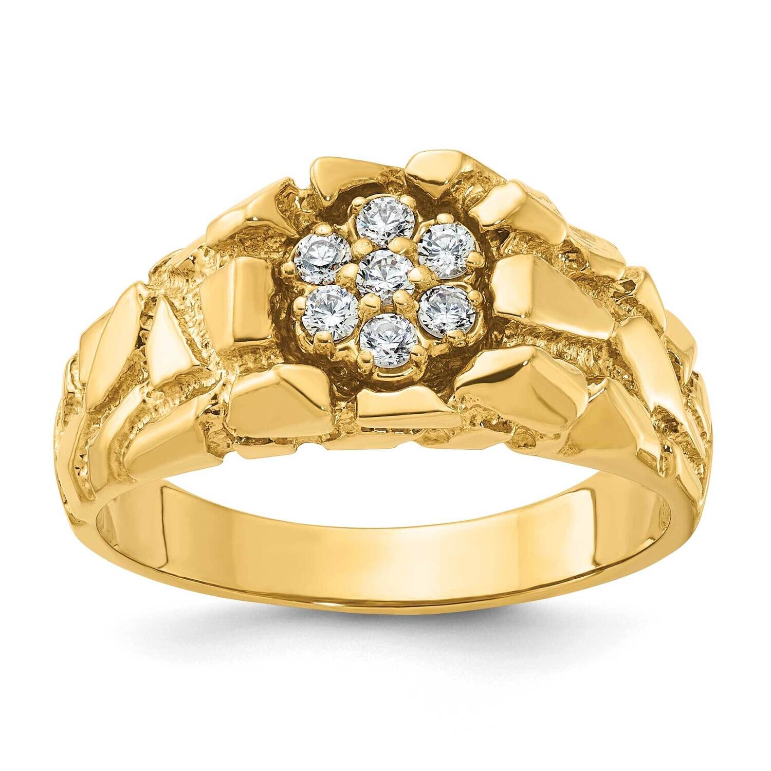 Ibgoodman Men&#39;s Cluster Diamond Nugget Ring Mounting 14k Gold B05935-4Y by IBGoodman, MPN: B05935-4…
