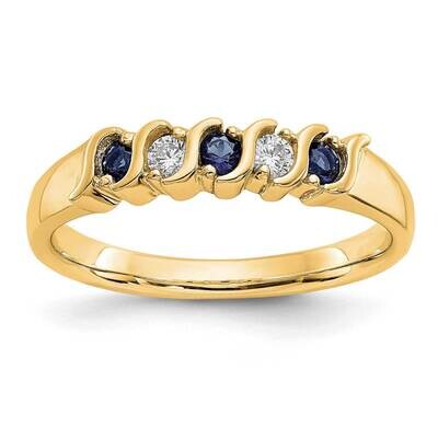 Diamond Sapphire Band 10k Gold RM3290B-SA-010-1YAA, MPN: RM3290B-SA-010-1YAA, 191101827204