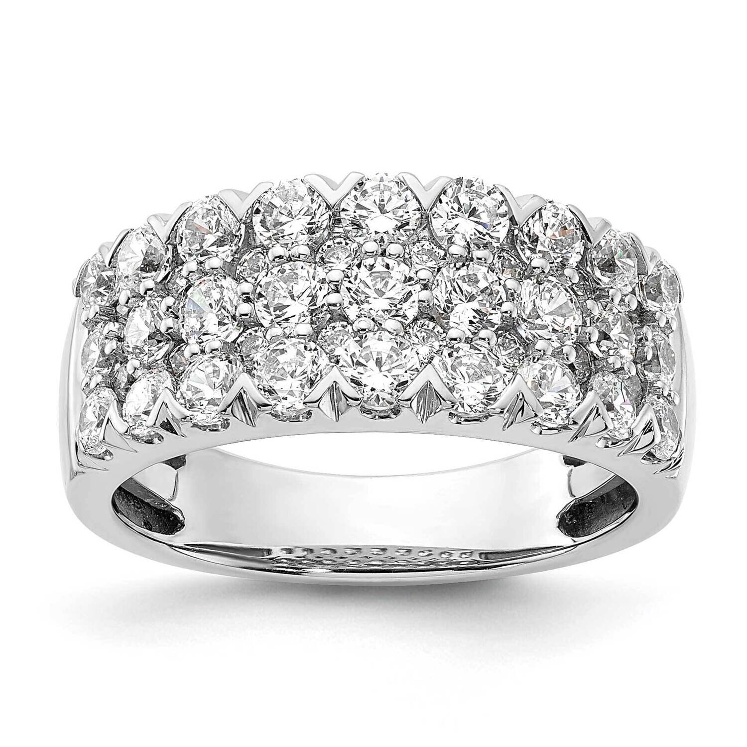 Pave 2 Carat Complete Diamond Ring 14k White Gold RM8840B-200-WAA, MPN: RM8840B-200-WAA,