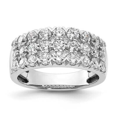 Pave 2 Carat Complete Diamond Ring 14k White Gold RM8840B-200-WAA, MPN: RM8840B-200-WAA,