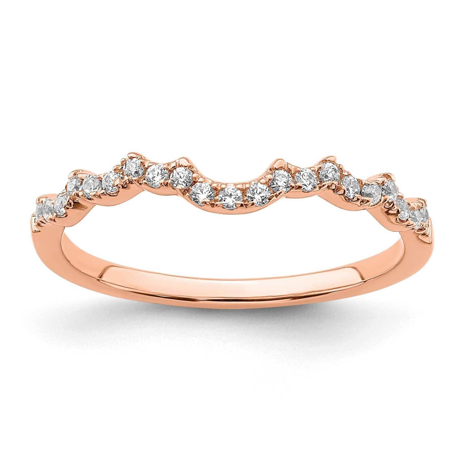 1/5 Carat Diamond Contoured Complete Wedding Band 14k Rose Gold RM7857B-022-RAA, MPN: RM7857B-022-R…