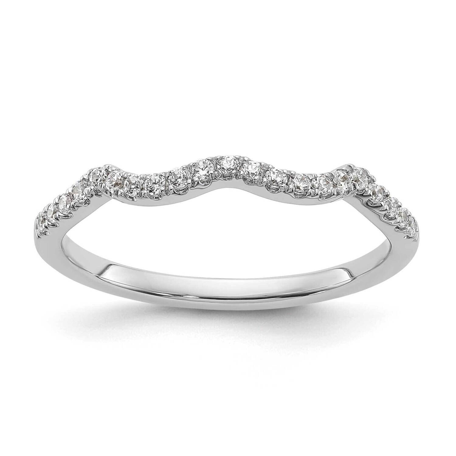 1/6 Carat Diamond Contoured Complete Wedding Band 14k White Gold RM7854B-016-WAA, MPN: RM7854B-016-…