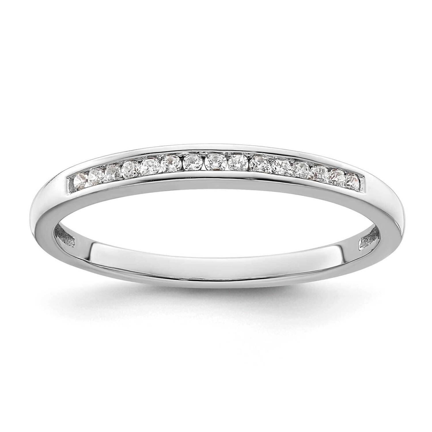 1/10 Carat Diamond Complete Channel-Set Wedding Band 14k White Gold RM2068B-009-WAA, MPN: RM2068B-0…