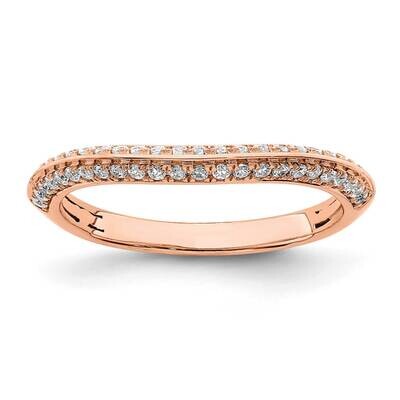 1/4 Carat Diamond Contoured Complete Wedding Band 14k Rose Gold RM7864B-030-RAA, MPN: RM7864B-030-R…