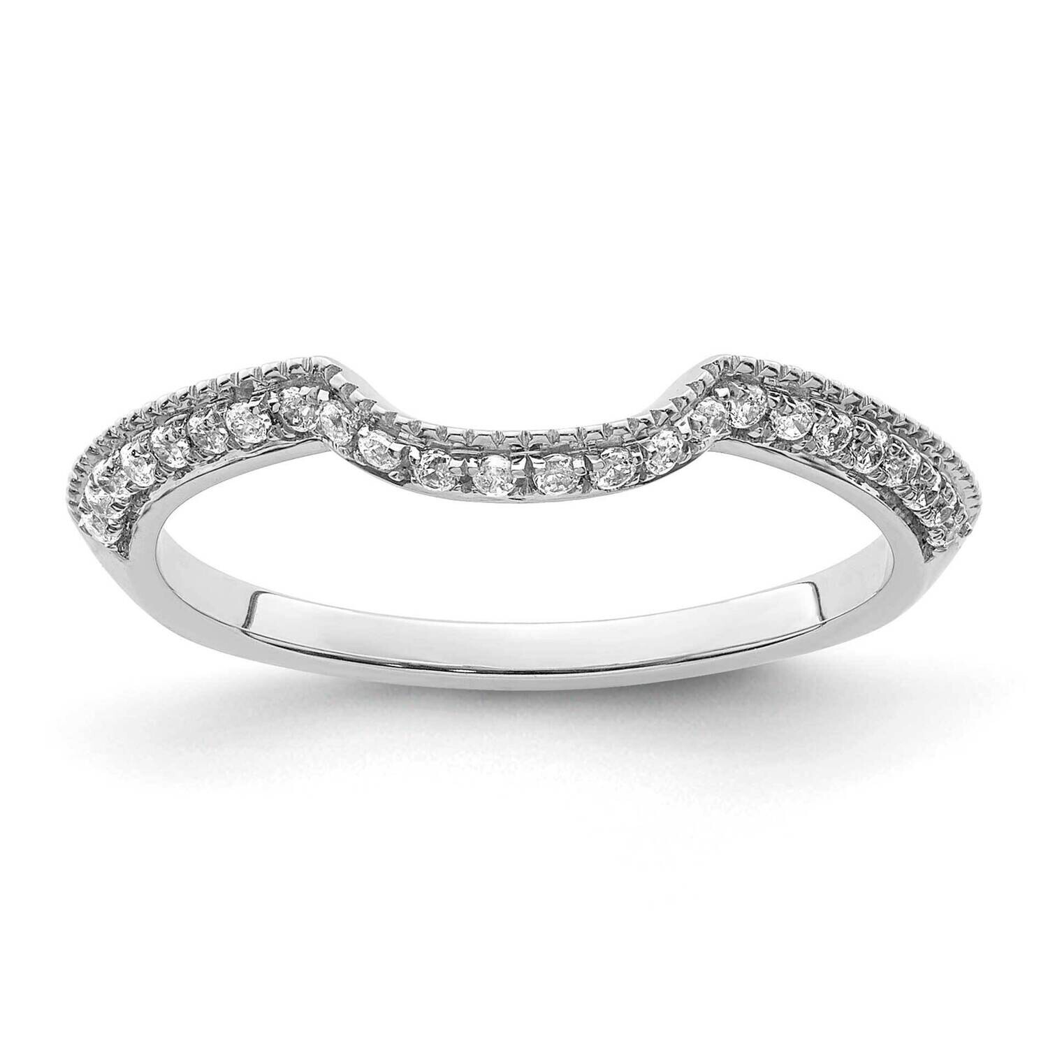 1/15 Carat Diamond Contoured Complete Wedding Band 14k White Gold RM7885B-010-WAA, MPN: RM7885B-010…