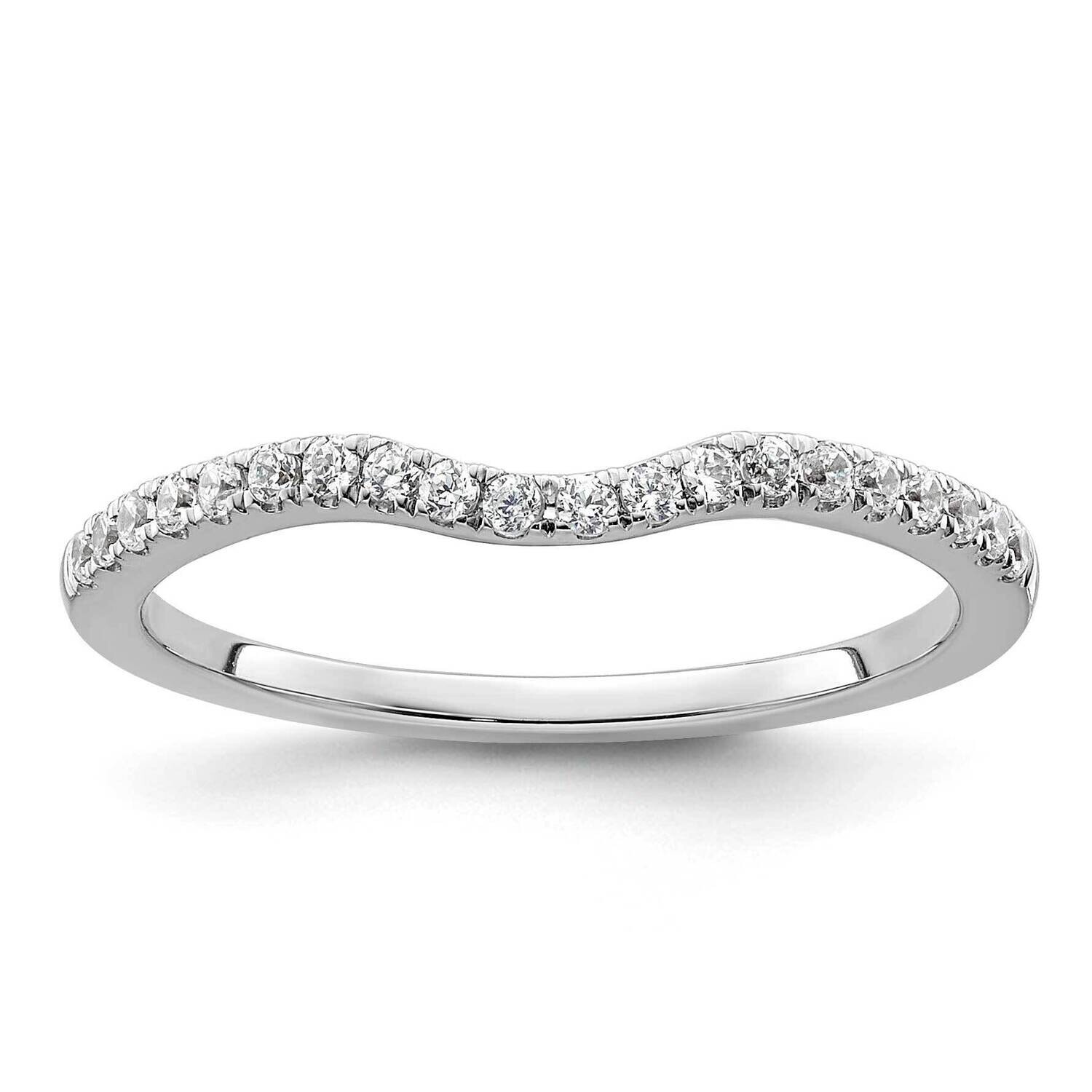 1/5 Carat Diamond Contoured Complete Wedding Band 14k White Gold RM2141B-020-WAA, MPN: RM2141B-020-…