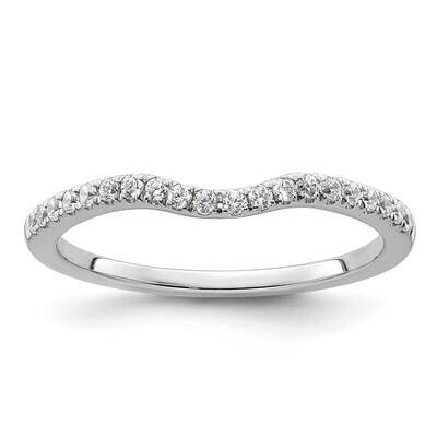 1/5 Carat Diamond Contoured Complete Wedding Band 14k White Gold RM2141B-020-WAA, MPN: RM2141B-020-…