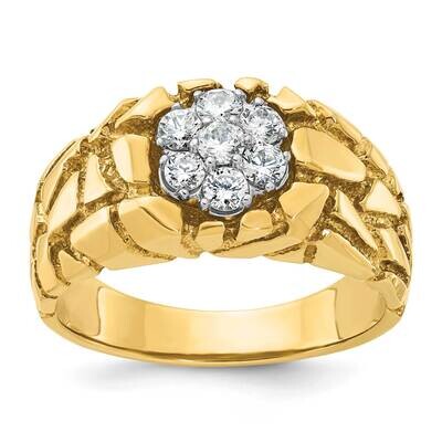 Ibgoodman Men&#39;s Nugget Cluster Ring Mounting 10k Two-Tone Gold B05936-0Y by IBGoodman, MPN: B05936-…