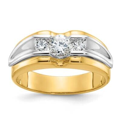 Ibgoodman Men&#39;s Diamond Ring Mounting 14k Two-Tone Gold B56874-4YW by IBGoodman, MPN: B56874-4YW,