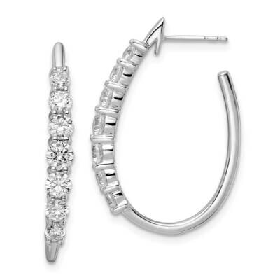 True Origin 2 Carat Diamond Vs/Si D E F Post Hoop Earrings 14k White Gold EM8618-200-WAA, MPN: EM86…
