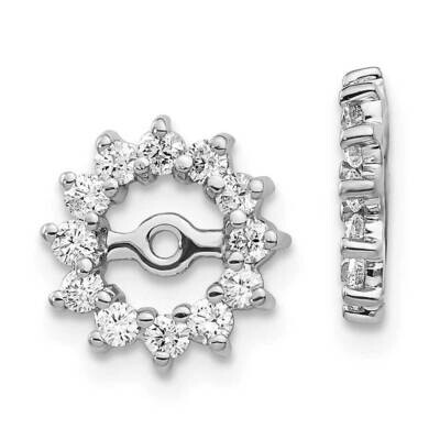 Aa Diamond Earring Jacket 10k White Gold EJM5323-050-1WA, MPN: EJM5323-050-1WA,