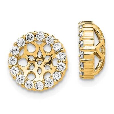 Diamond Earring Jackets 14k Gold EJM5304-050-YA, MPN: EJM5304-050-YA,