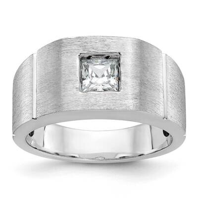 Ibgoodman Men&#39;s Polished Satin Diamond Ring Mounting 14k White Gold B64227-4W by IBGoodman, MPN: B6…