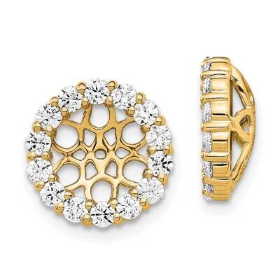 Diamond Earring Jackets 14k Gold EJM5309-100-YA, MPN: EJM5309-100-YA,