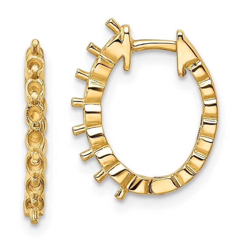 Diamond Hinged Hoop Earring Mountings 14k Gold EM5409-050-Y