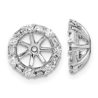 Diamond Earring Jackets 10k White Gold EM8579-036-1WA, MPN: EM8579-036-1WA,