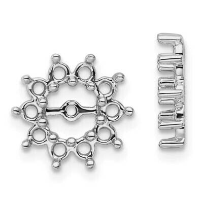 Fancy Diamond Earring Jacket Mountings 14k White Gold EJM5324-075-W, MPN: EJM5324-075-W, 8839574994…