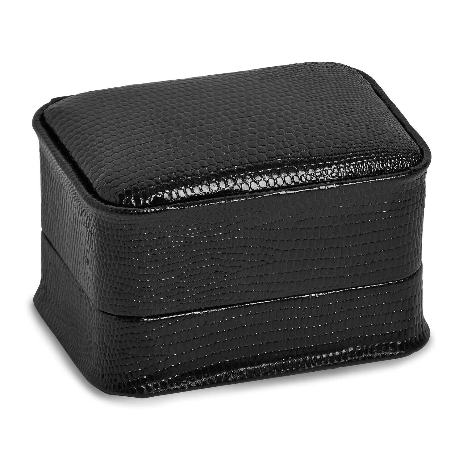 Pack Of 12 Black European Lizard Ii Double Ring Box LP2R-01, MPN: LP2R-01,
