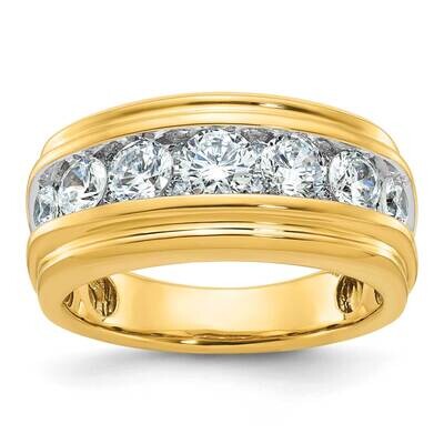 Ibgoodman Men&#39;s Polished Grooved Ring Mounting 10k Gold B64238-0Y by IBGoodman, MPN: B64238-0Y,