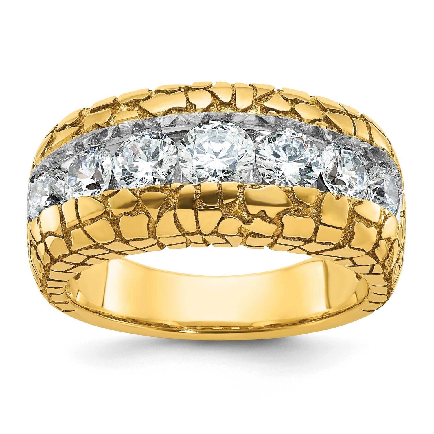 Ibgoodman Men's Diamond Nugget Ring Mounting 14k Gold B64224-4Y