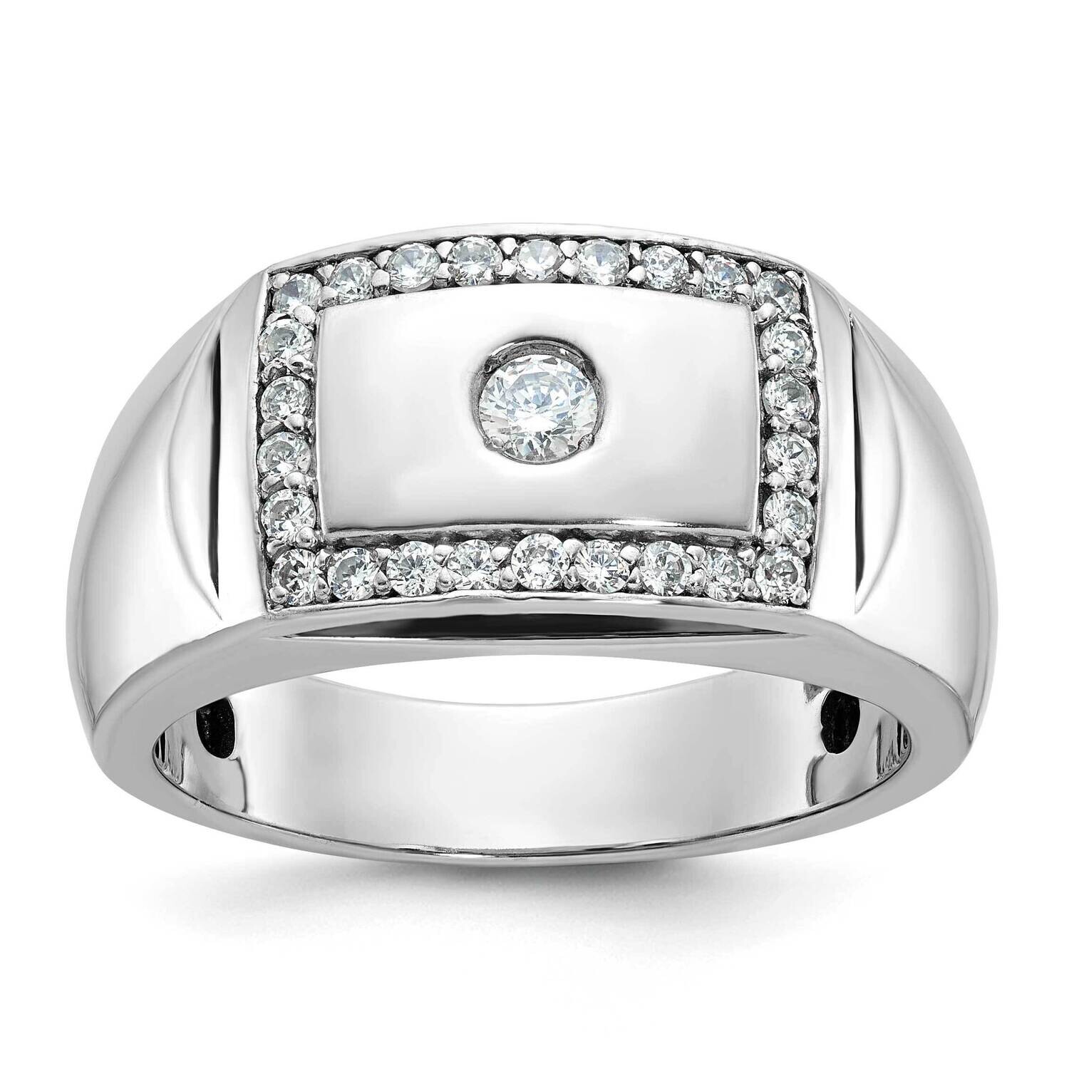 Ibgoodman Men&#39;s Polished Ring Mounting 10k White Gold B59048-0W by IBGoodman, MPN: B59048-0W,