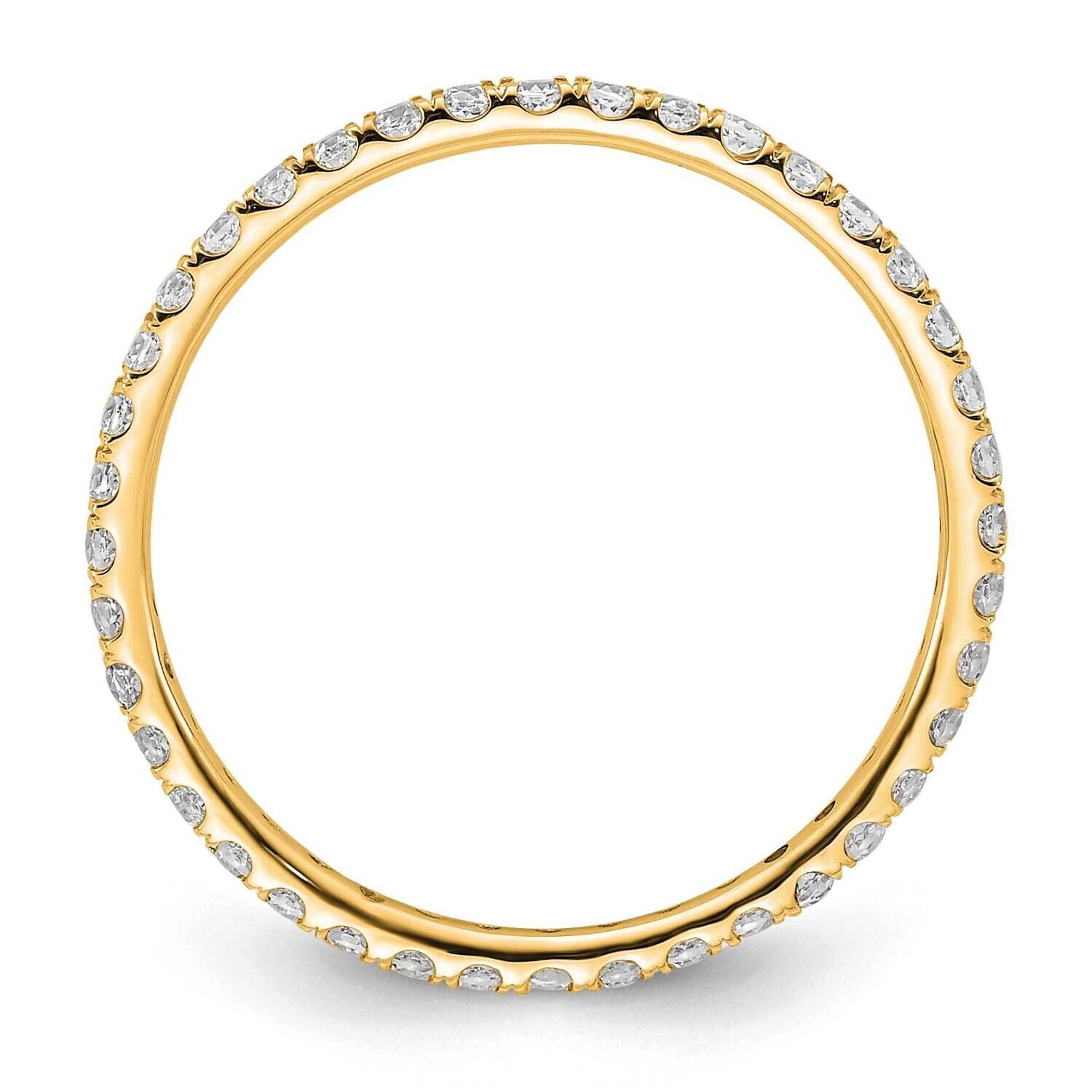 True Origin 1/2 Carat Diamond Vs/Si D E F Size 8 Eternity Ring 14k Gold ET0005-050-8Y4--2, MPN: ET0…