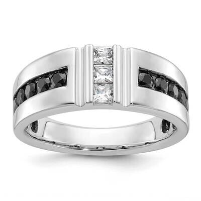 Ibgoodman Men&#39;s Polished Grooved Ring Mounting 14k White Gold B64186-4W by IBGoodman, MPN: B64186-4…