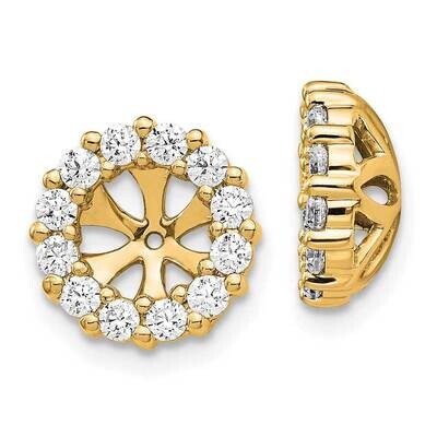 Diamond Earring Jackets 10k Gold EJM5308-075-1YA, MPN: EJM5308-075-1YA,