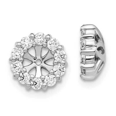 Diamond Earring Jackets 10k White Gold EJM5308-062-1WA, MPN: EJM5308-062-1WA,