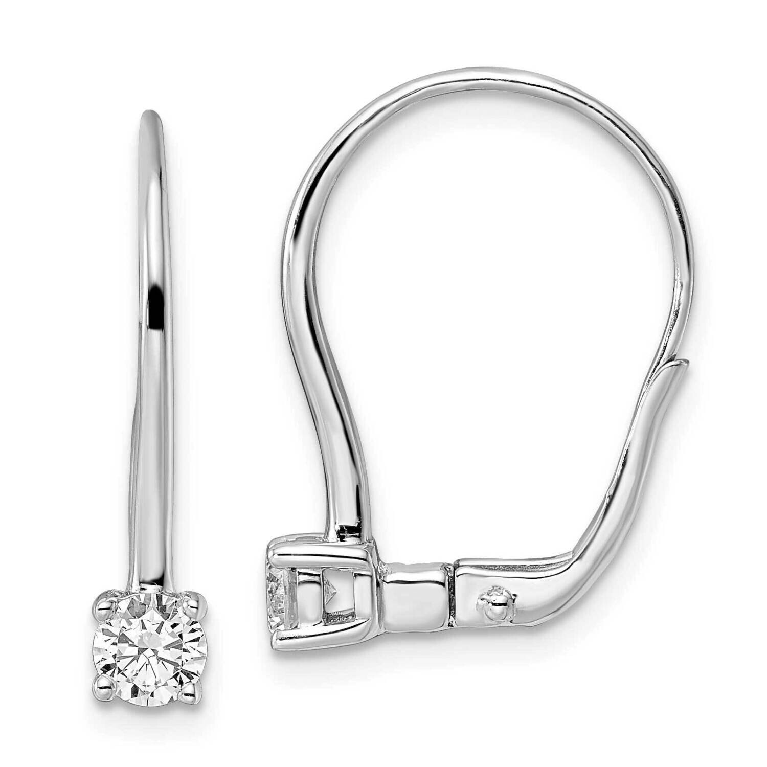 True Origin 1 Carat Diamond Vs/Si D E F Leverback Solitare Earrings 14k White Gold EM8619-100-WAA, …