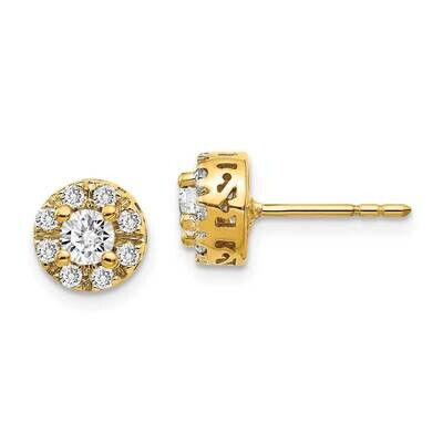 Diamond Semi-Mount Stud Earrings 14k Gold EM5484-025-YA, MPN: EM5484-025-YA,
